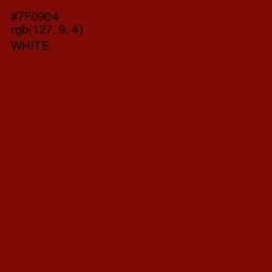 #7F0904 - Dark Burgundy Color Image